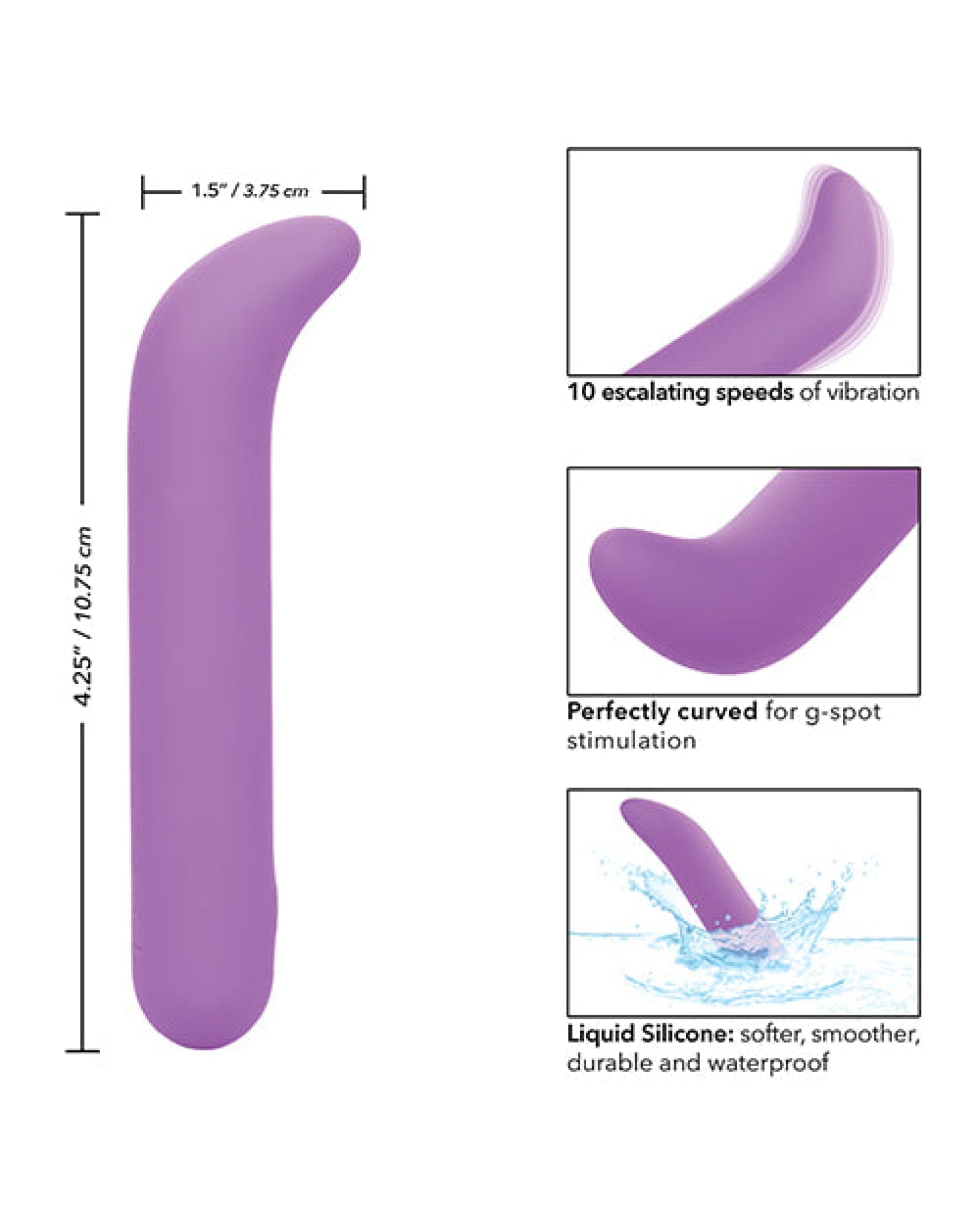 Doll Authority Vibrators Bliss Liquid Silicone Mini G Vibe