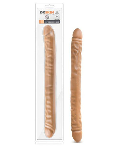 Doll Authority Vibrators Blush Dr. Skin 18" Double Dildo - Mocha