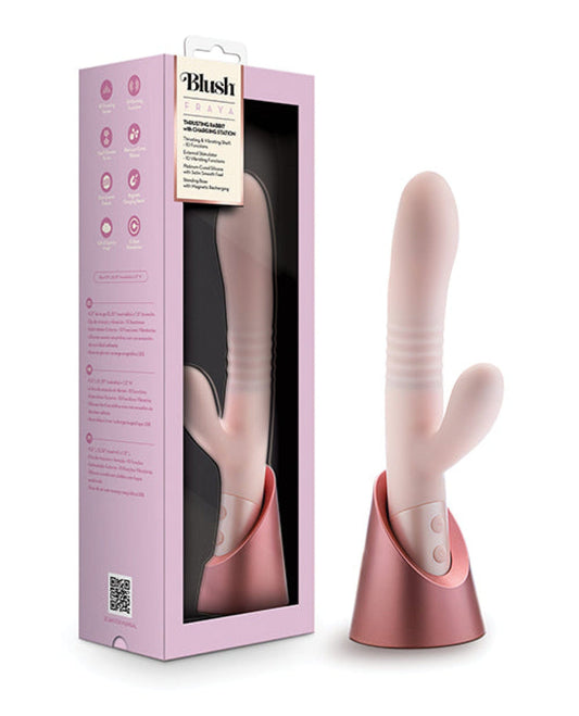 Doll Authority Vibrators Blush Fraya Rabbit Rechargeable Vibrator - Pink