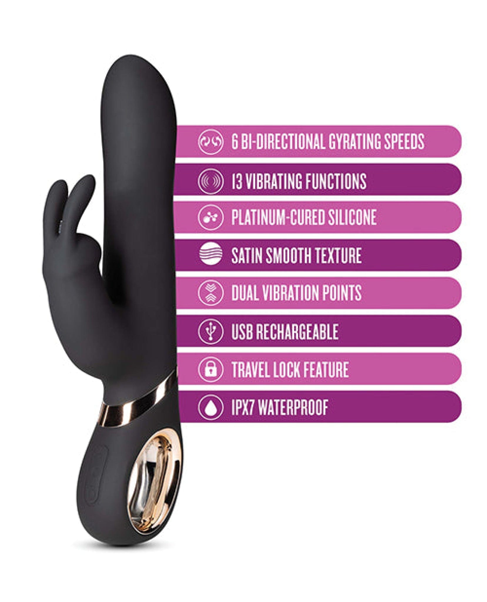 Doll Authority Vibrators Blush Lush Victoria - Black