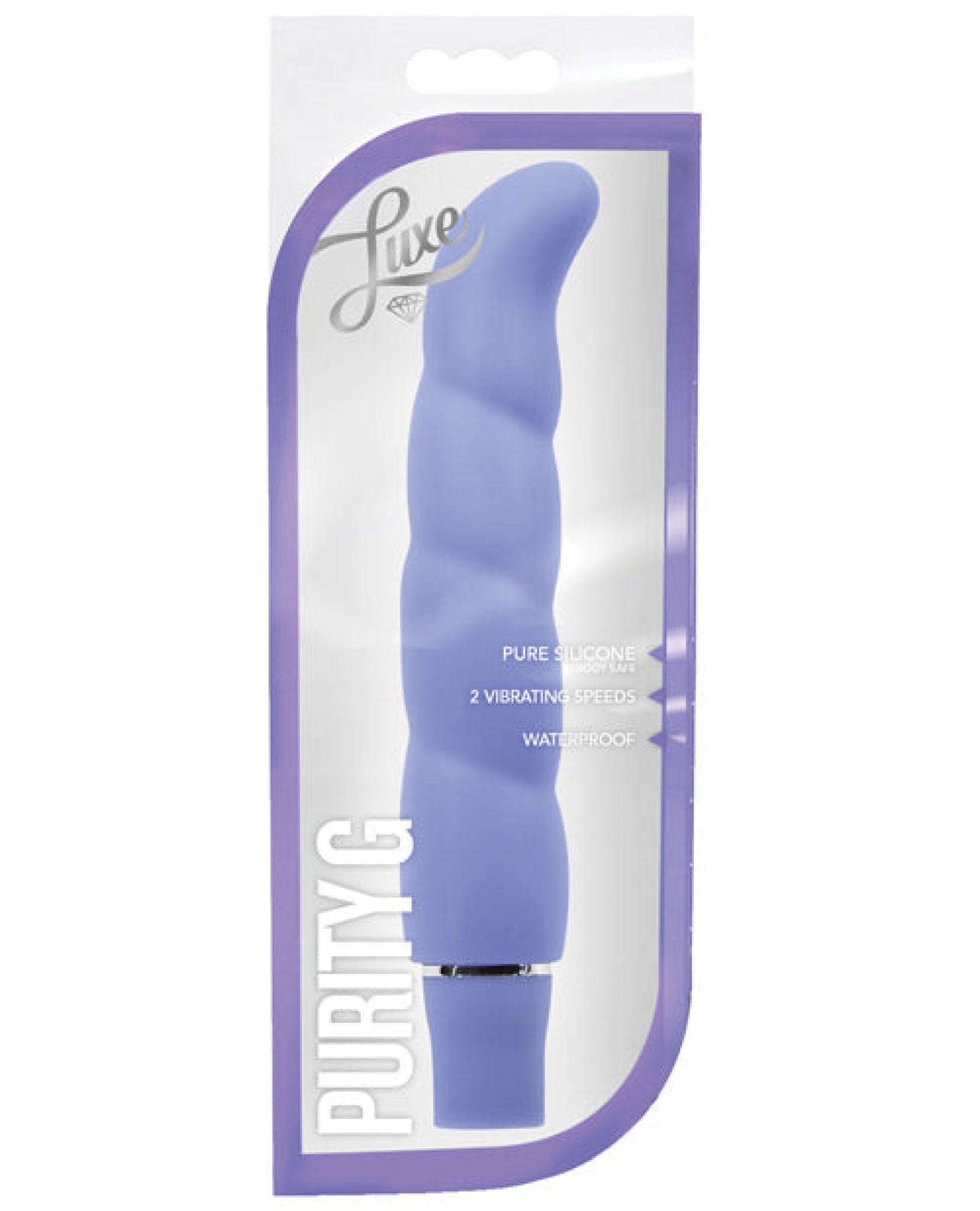 Doll Authority Vibrators Periwinkle Blush Luxe Purity G Silicone Vibrator
