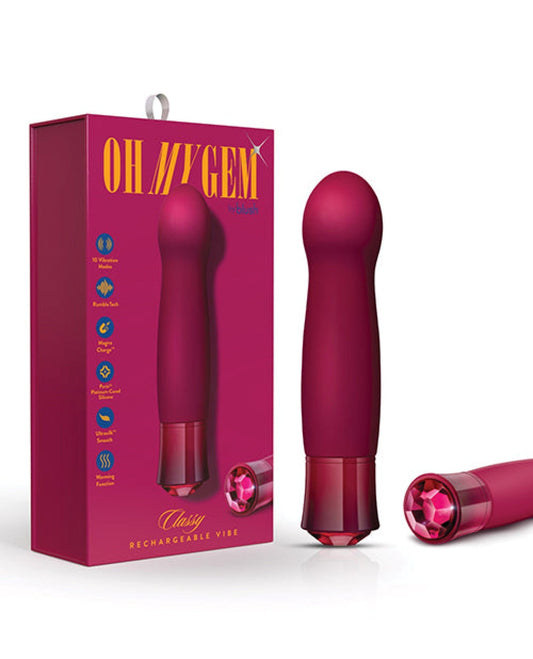 Doll Authority Vibrators Blush Oh My Gem Classy - Garnet