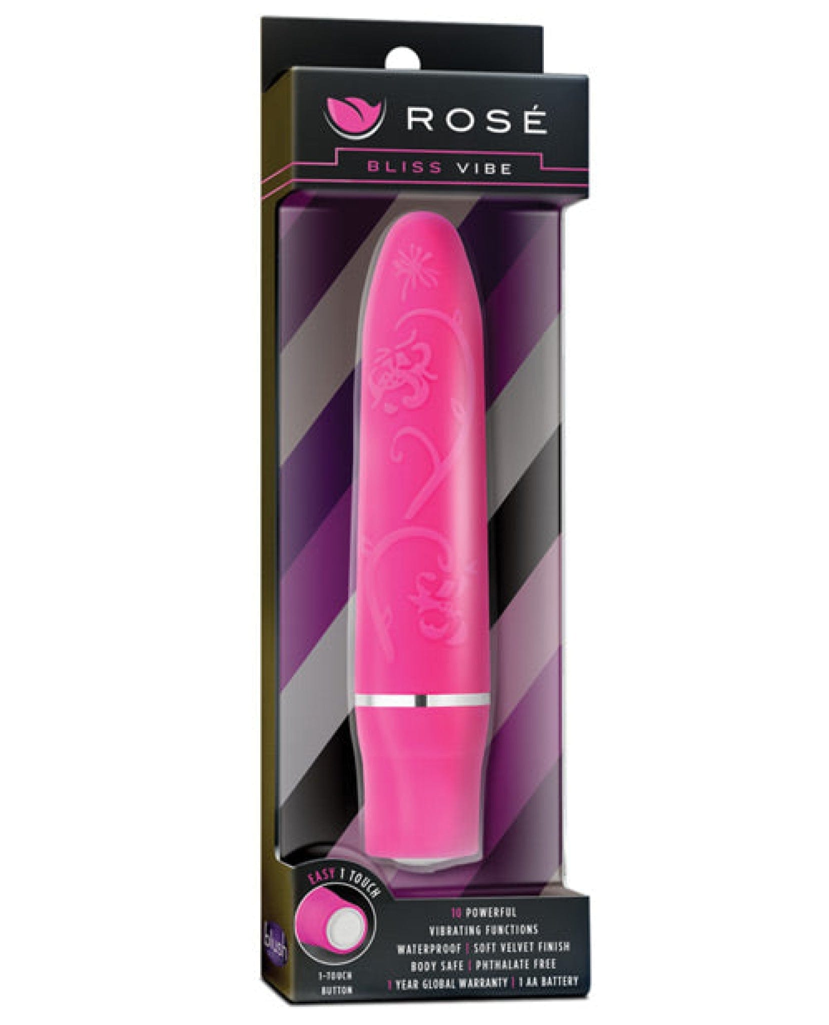 Doll Authority Vibrators Pink Blush Rose Bliss Vibe