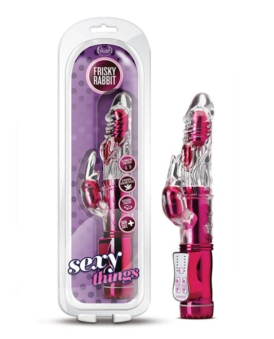 Doll Authority Vibrators Blush Sexy Things Frisky Rabbit - Pink