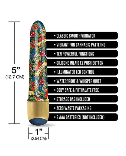 Doll Authority Vibrators Buzzed 5" Mini Vibe - Blue Dream