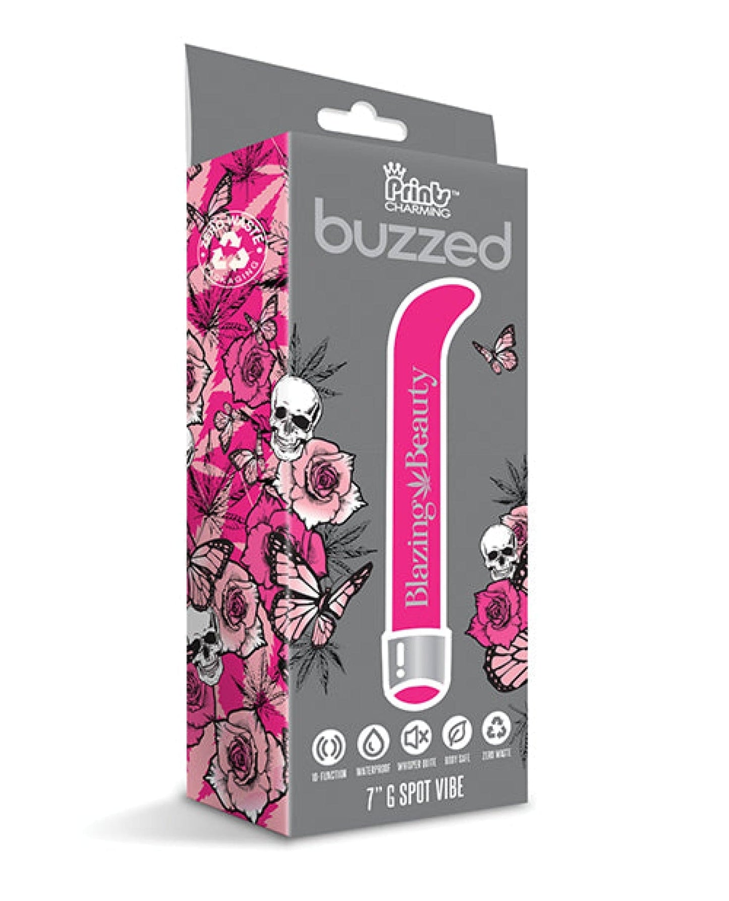 Doll Authority Vibrators Buzzed 7" G-spot Vibe  - Blazing Beauty Pink
