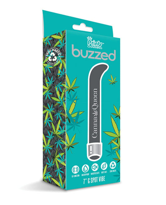 Doll Authority Vibrators Buzzed 7" G-spot Vibe  - Canna Queen Black