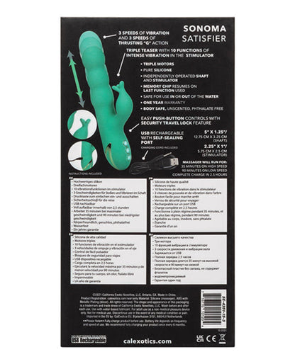 Doll Authority Vibrators California Dreaming Sonoma Satisfier - Green