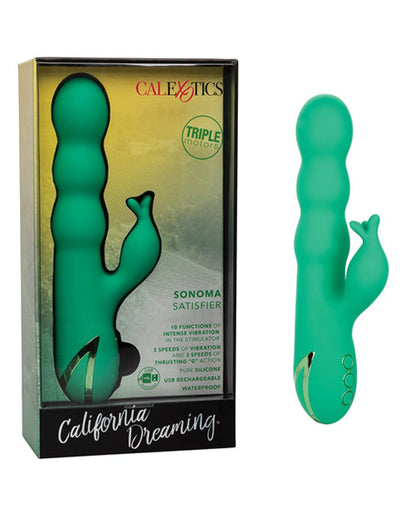 Doll Authority Vibrators California Dreaming Sonoma Satisfier - Green
