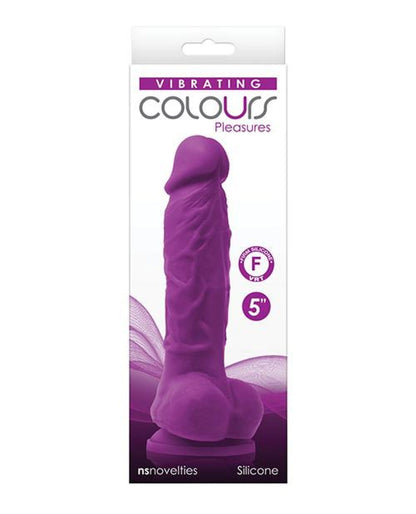 Doll Authority Vibrators Purple Colours Pleasures 5" Vibrating Dildo