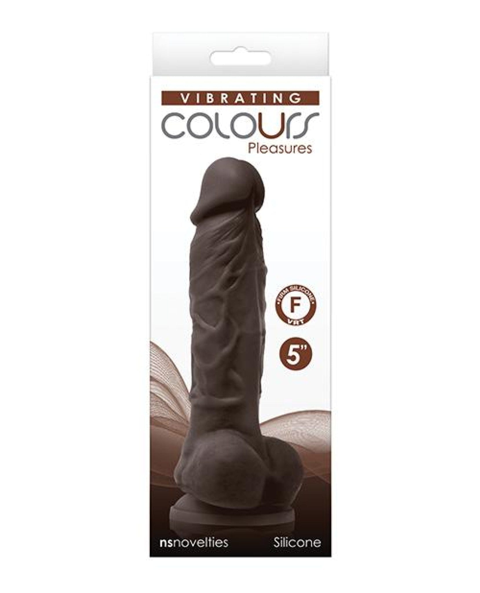 Doll Authority Vibrators Dark Brown Colours Pleasures 5" Vibrating Dildo