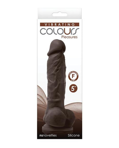 Doll Authority Vibrators Dark Brown Colours Pleasures 5" Vibrating Dildo