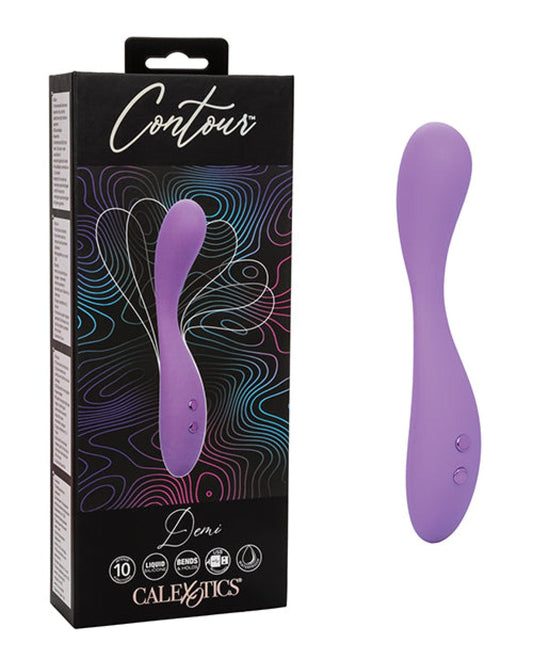 Doll Authority Vibrators Contour Demi Flexible Massager - Purple