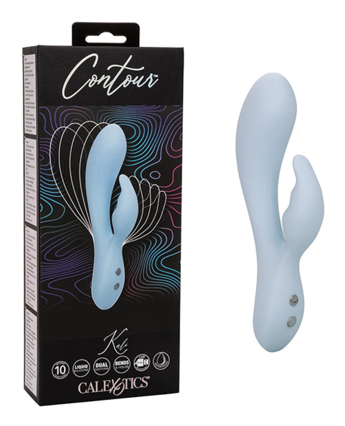 Doll Authority Vibrators Contour Kali Flexible Dual Massager - Blue