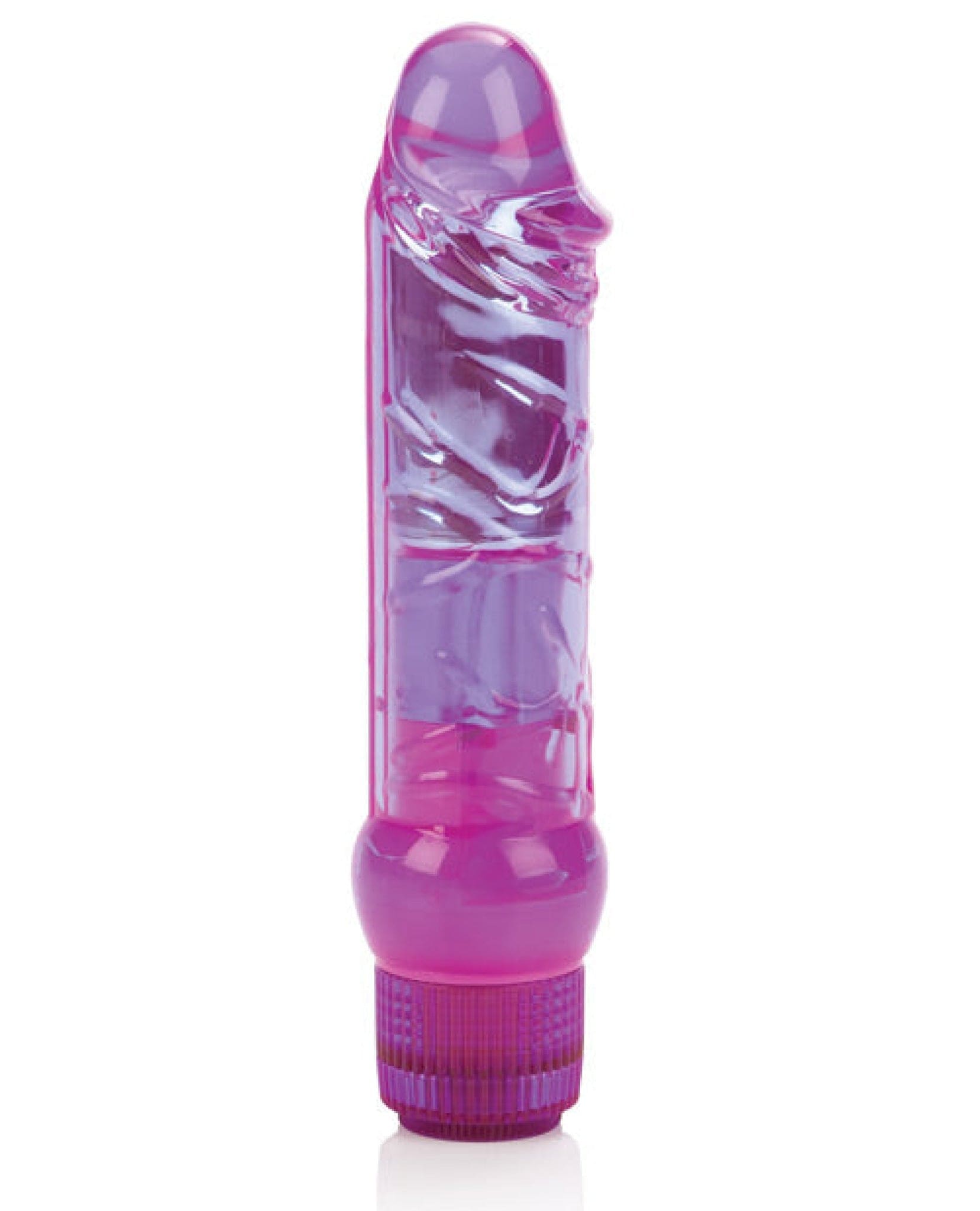 Doll Authority Vibrators Crystalessence 6.5" Gyrating Penis - Purple