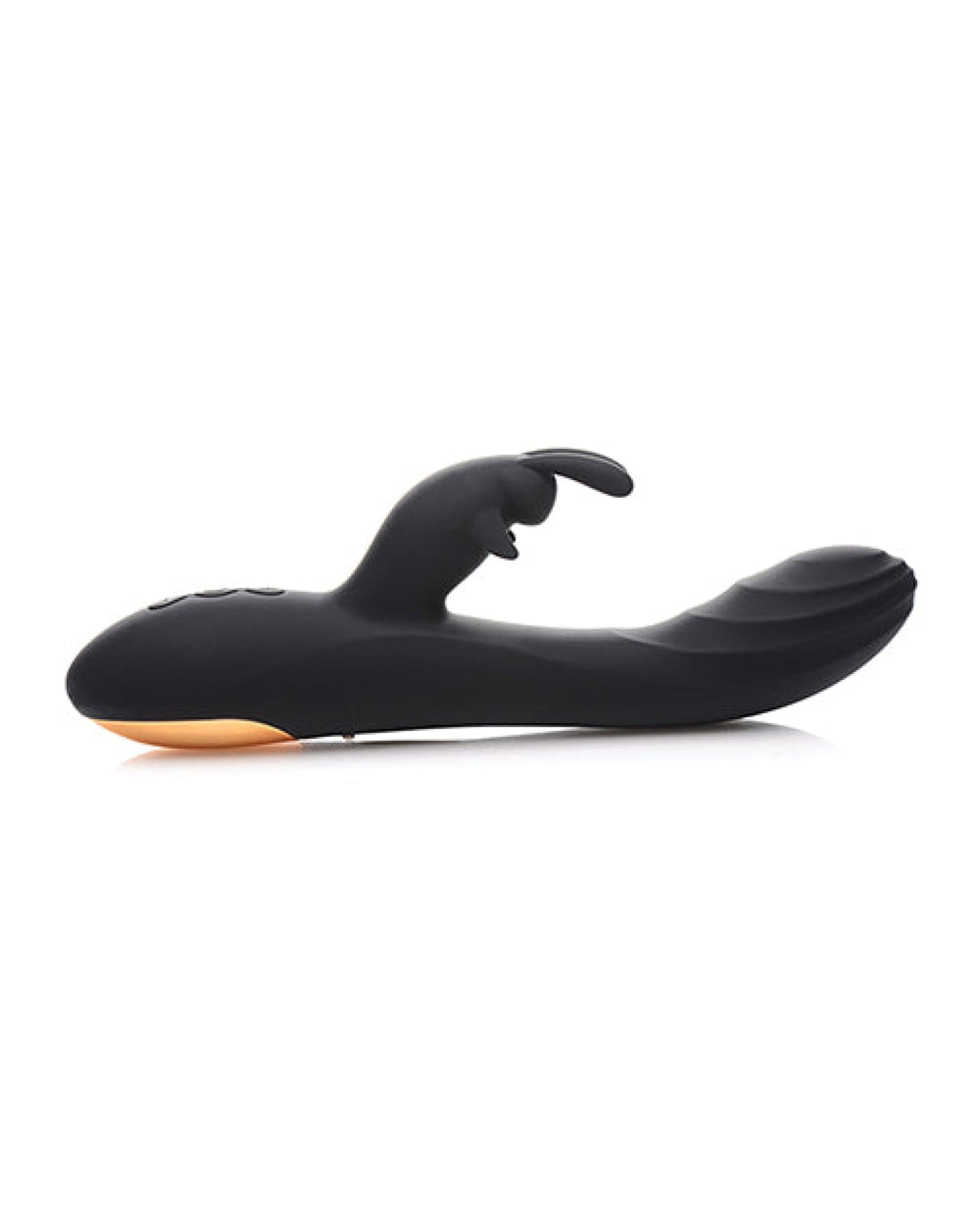 Doll Authority Vibrators Curve Novelties Power Bunnies Cuddles 10x Silicone Rabbit Vibrator - Black