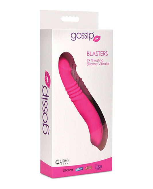 Doll Authority Vibrators Curve Toys Gossip Blasters 7x Thrusting Silicone Vibrator - Magenta