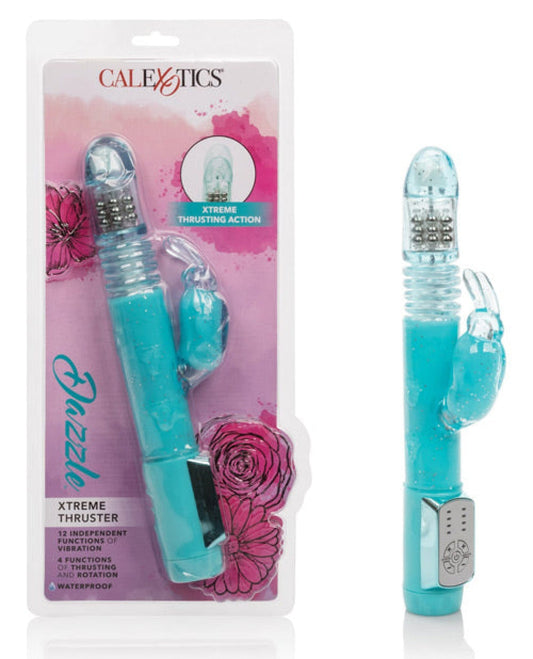 Doll Authority Vibrators Dazzle Xtreme Thruster - Teal