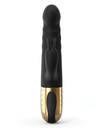 Doll Authority Vibrators Dorcel G-stormer Thrusting G Spot Rabbit - Black-gold