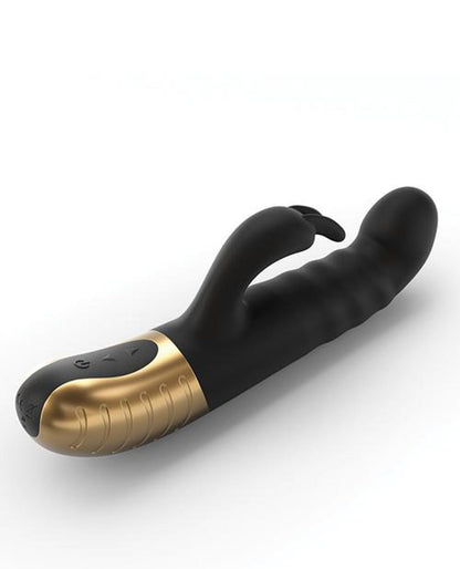 Doll Authority Vibrators Dorcel G-stormer Thrusting G Spot Rabbit - Black-gold