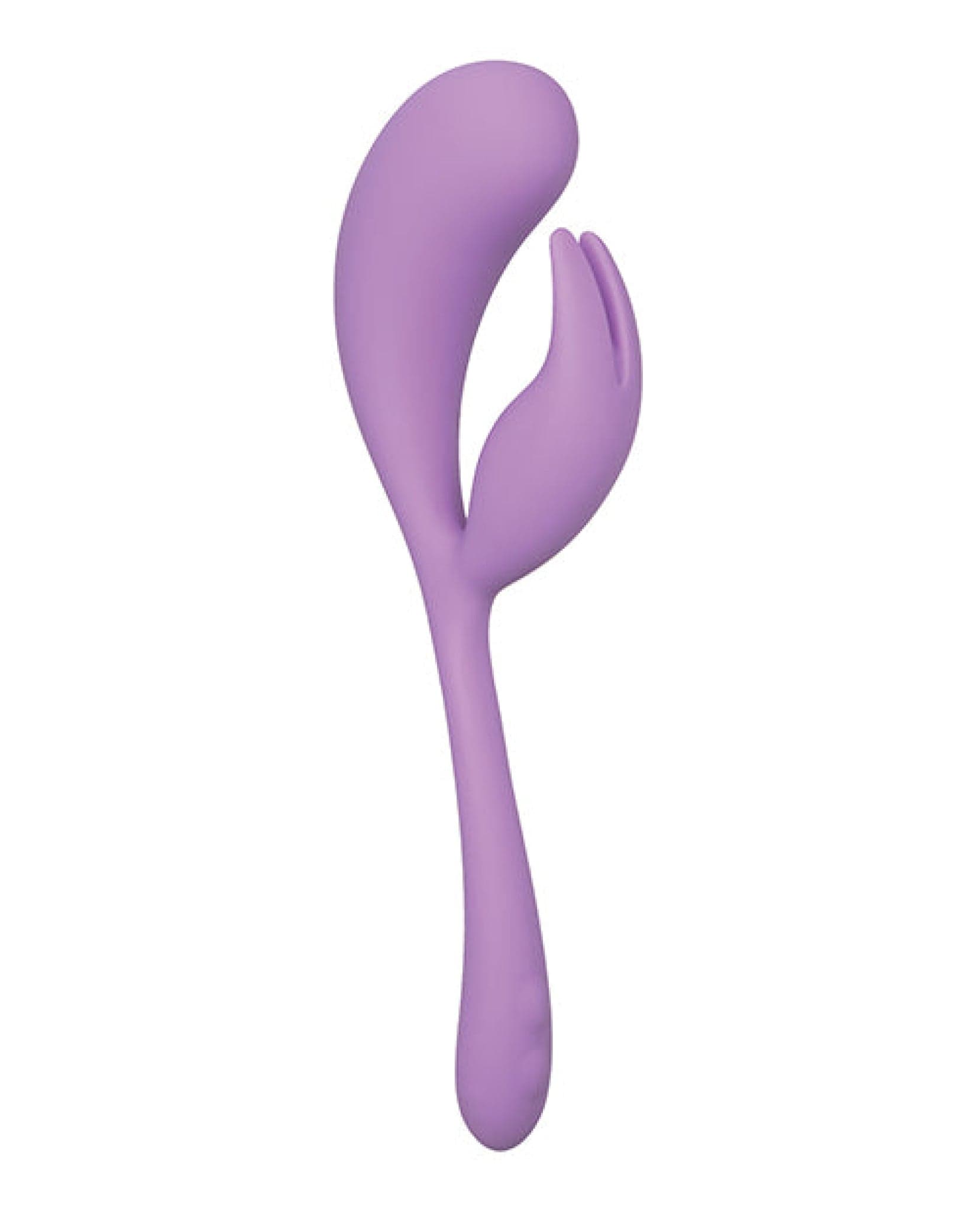 Doll Authority Vibrators Elle Liquid Silicone Dual Flicker - Purple