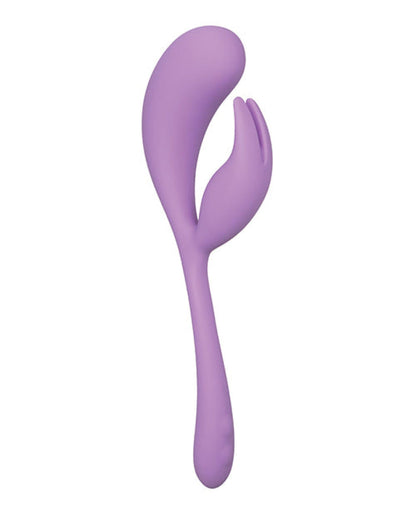 Doll Authority Vibrators Elle Liquid Silicone Dual Flicker - Purple