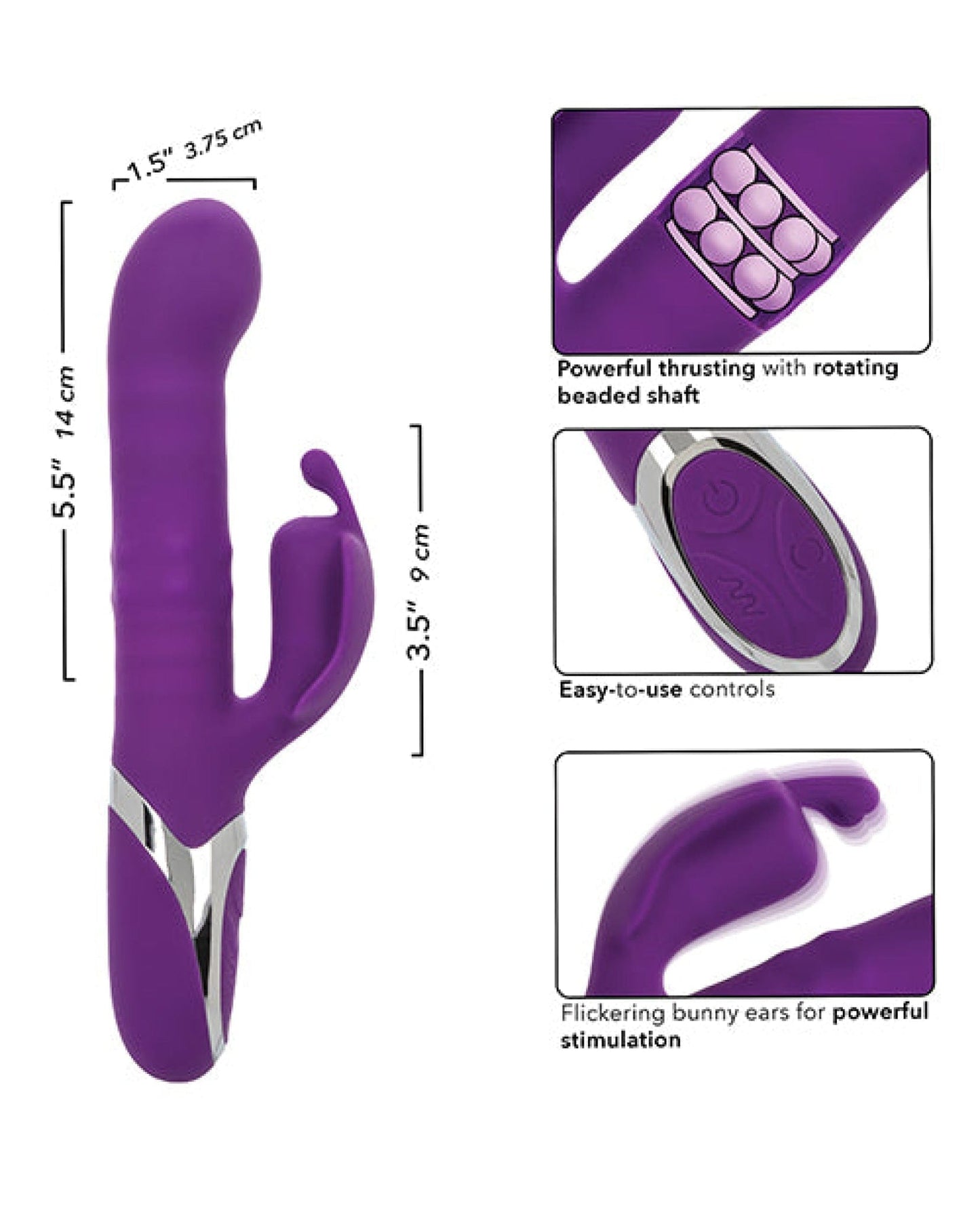 Doll Authority Vibrators Enchanted Flutter Vibrator - Purple