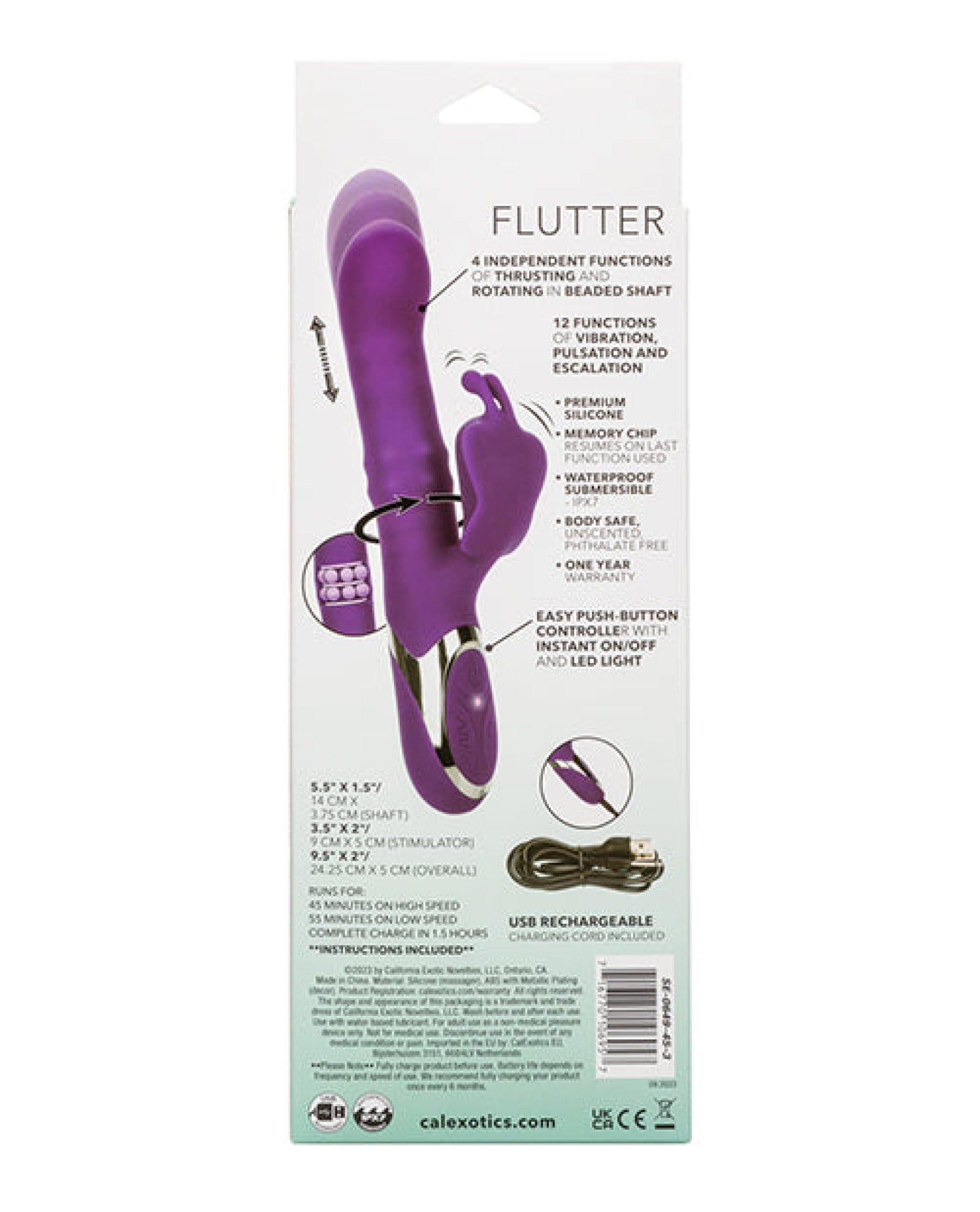 Doll Authority Vibrators Enchanted Flutter Vibrator - Purple