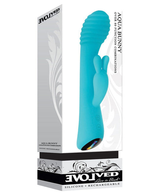 Doll Authority Vibrators Evolved Aqua Bunny - Aqua