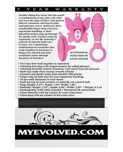 Doll Authority Vibrators Evolved Double Date Kit - Pink