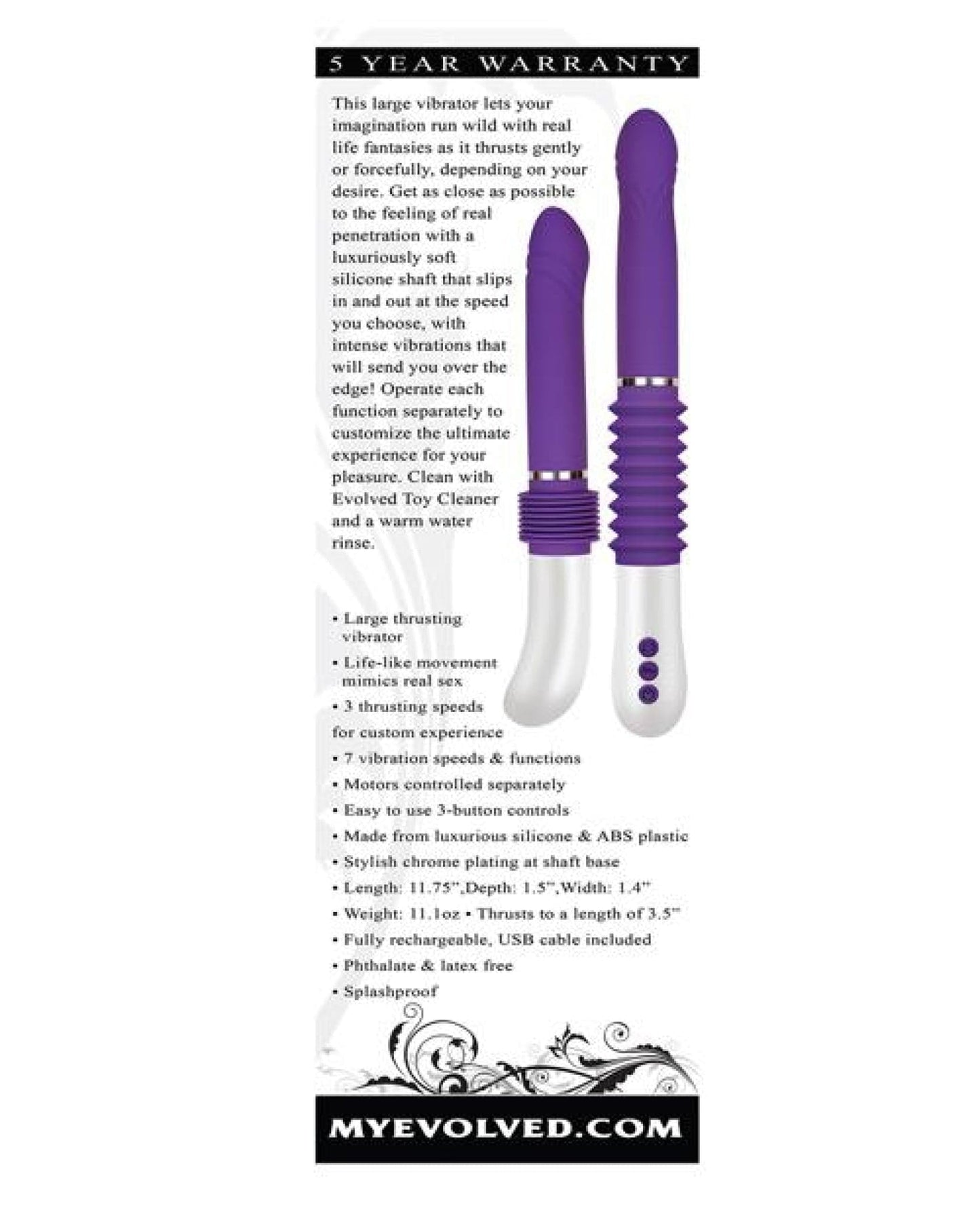 Doll Authority Vibrators Evolved Infinite Thrusting Sex Machine