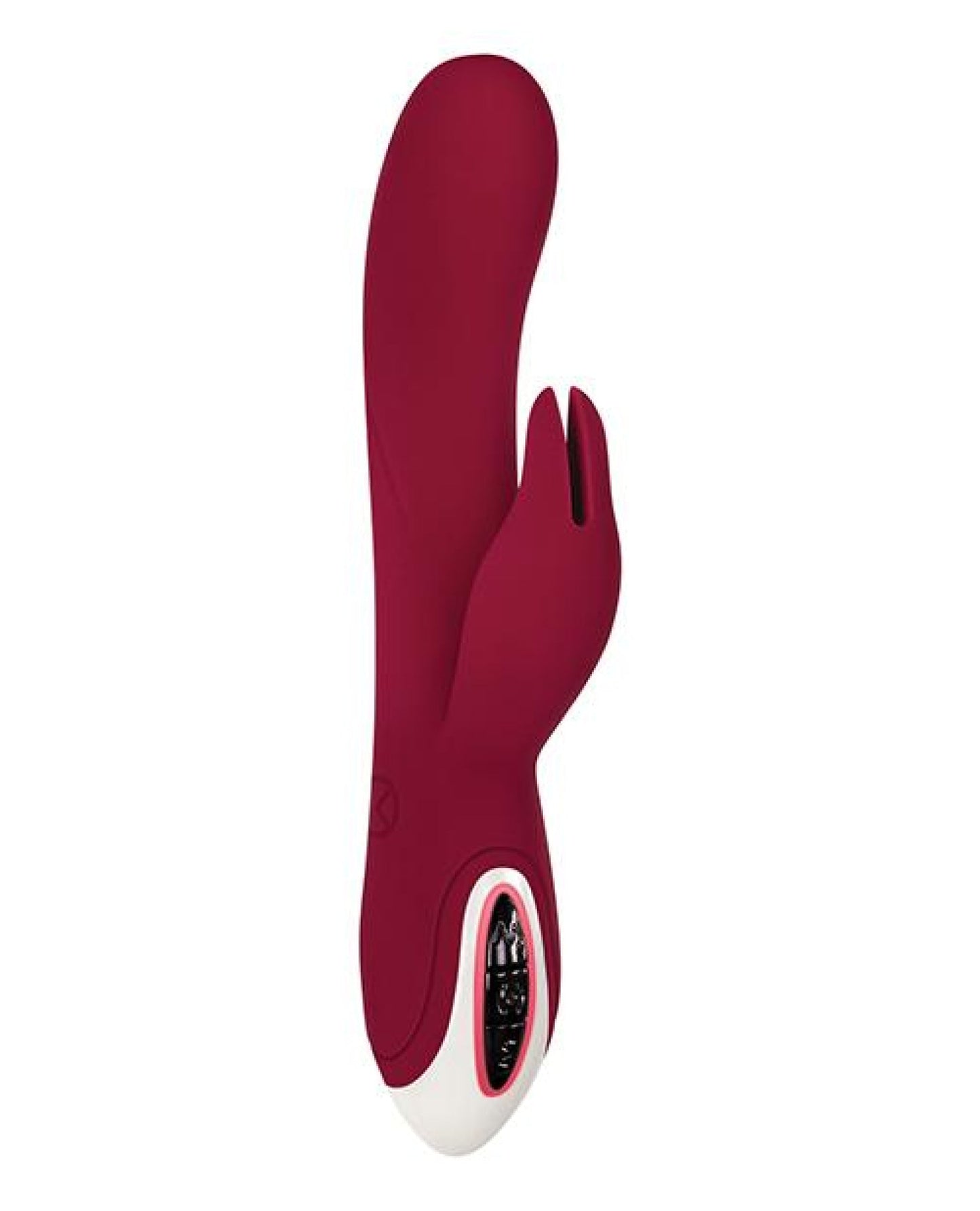 Doll Authority Vibrators Evolved Inflatable Bunny Dual Stim Rechargeable - Burgundy