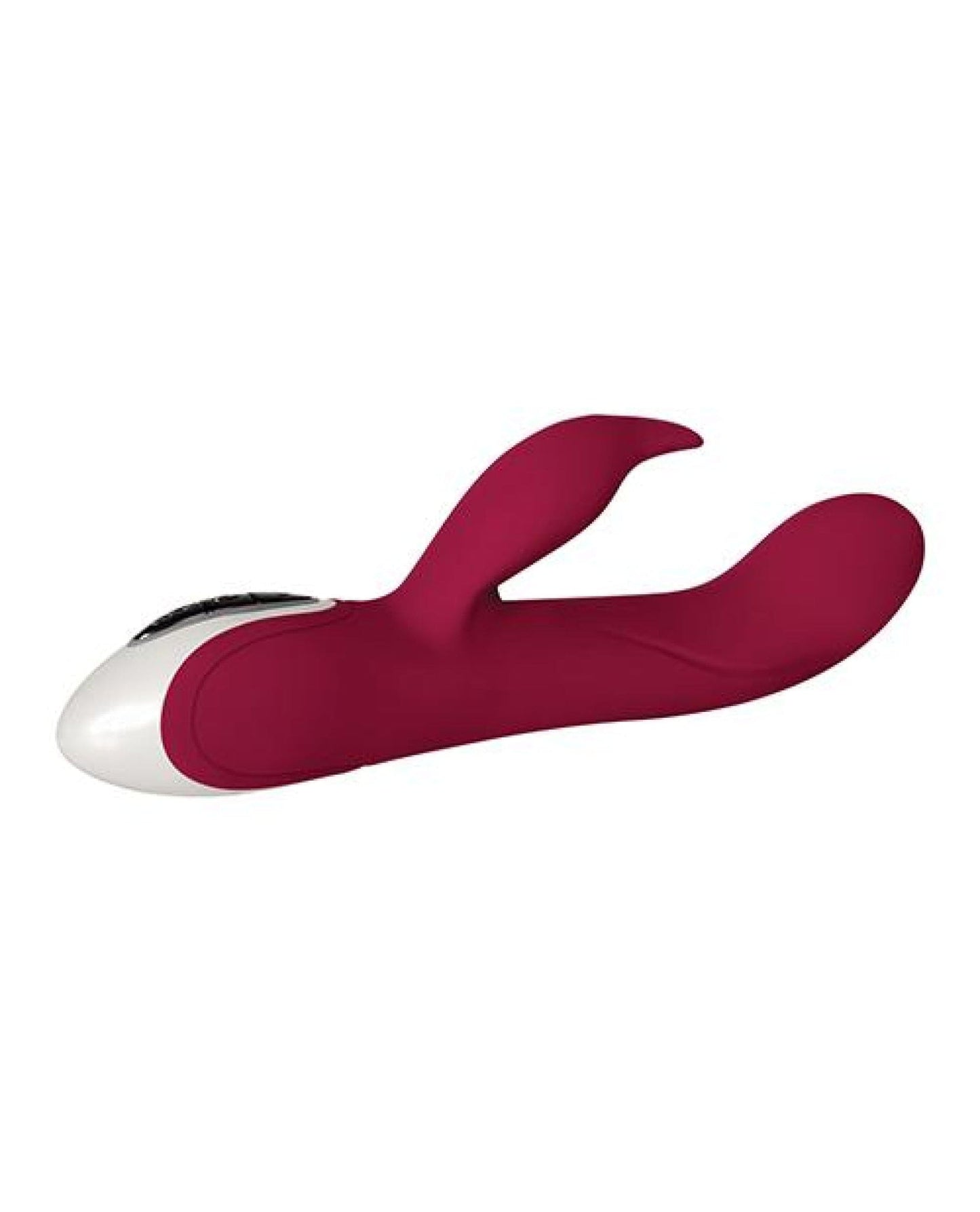 Doll Authority Vibrators Evolved Inflatable Bunny Dual Stim Rechargeable - Burgundy