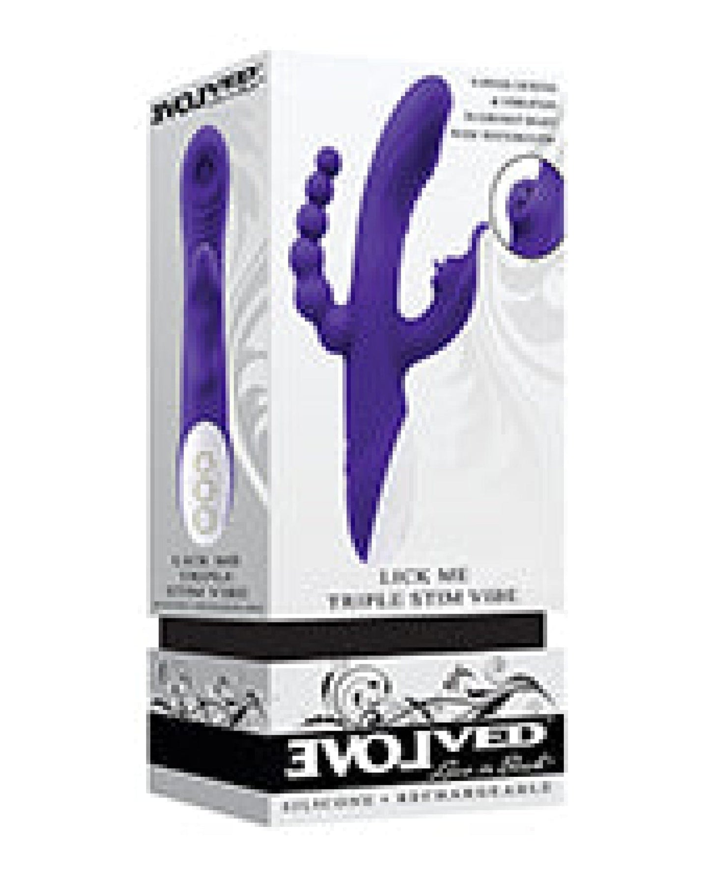 Doll Authority Vibrators Evolved Lick Me Triple Stim Vibe - Purple