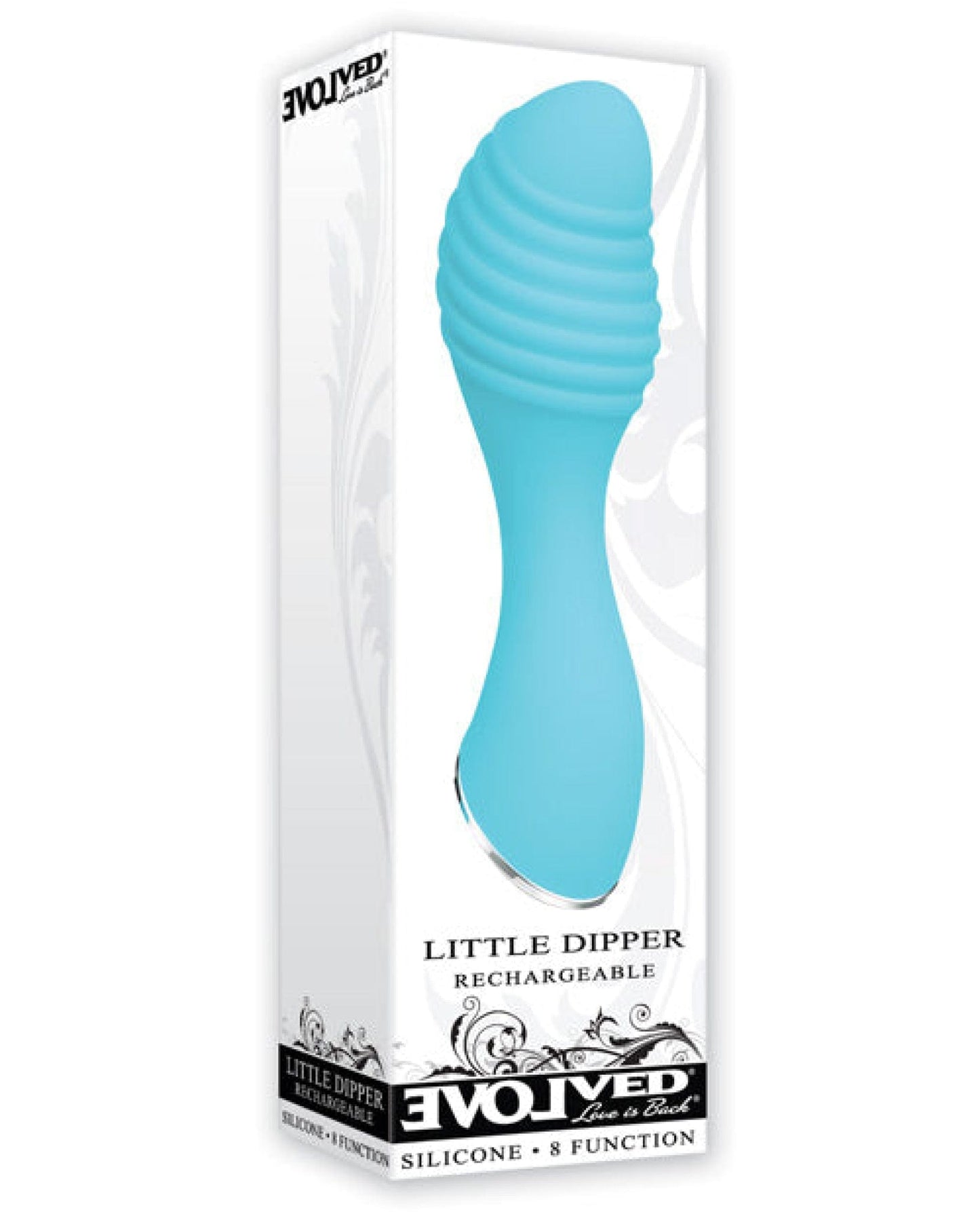 Doll Authority Vibrators Evolved Little Dipper Rechageable Mini Vibe - Blue