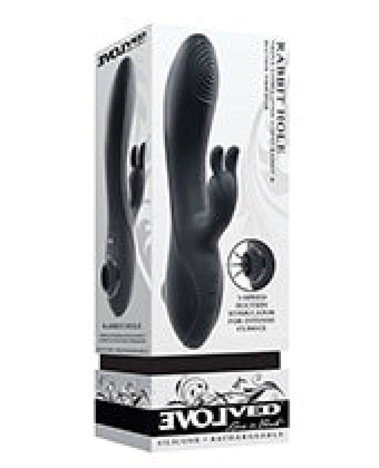 Doll Authority Vibrators Evolved Rabbit Hole Triple Stimulation Vibrator - Black