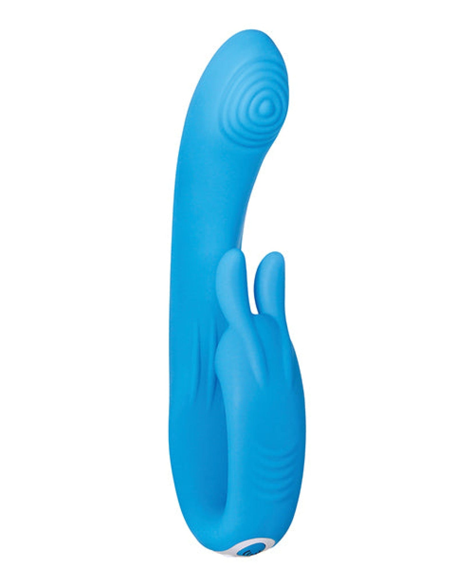 Doll Authority Vibrators Evolved Sea Breeze Bunny Rechargeable Dual Stim - Blue