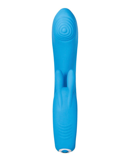 Doll Authority Vibrators Evolved Sea Breeze Bunny Rechargeable Dual Stim - Blue