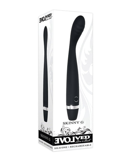 Doll Authority Vibrators Evolved Skinny G  Silicone G Spot Vibrator - Black