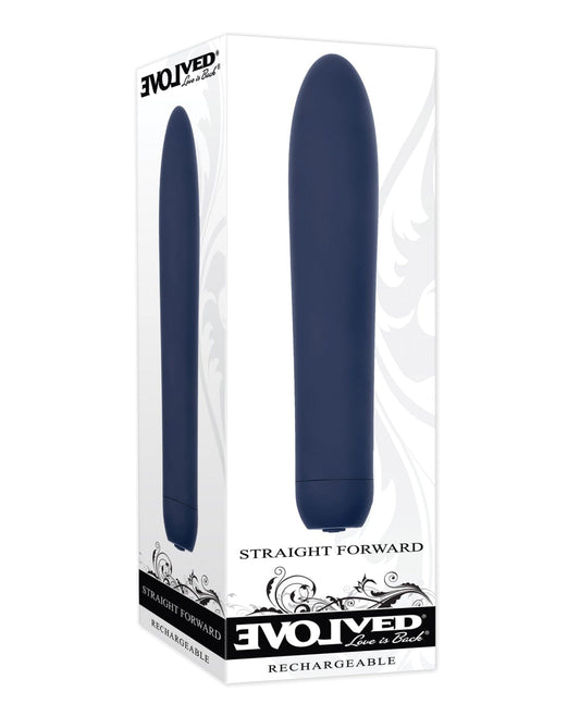Doll Authority Vibrators Evolved Straight Forward Vibrator - Blue