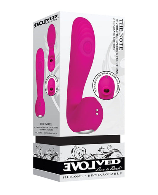 Doll Authority Vibrators Evolved The Note Thumping Licking Vibe- Pink