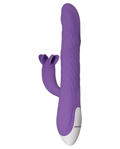 Doll Authority Vibrators Evolved Tilt O Whirl Dual Stim - Purple
