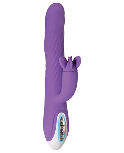 Doll Authority Vibrators Evolved Tilt O Whirl Dual Stim - Purple