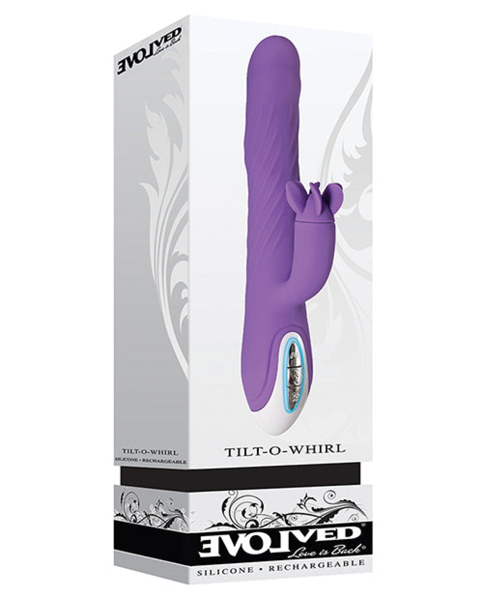 Doll Authority Vibrators Evolved Tilt O Whirl Dual Stim - Purple