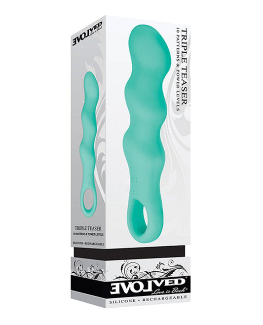 Doll Authority Vibrators Evolved Triple Teaser - Teal