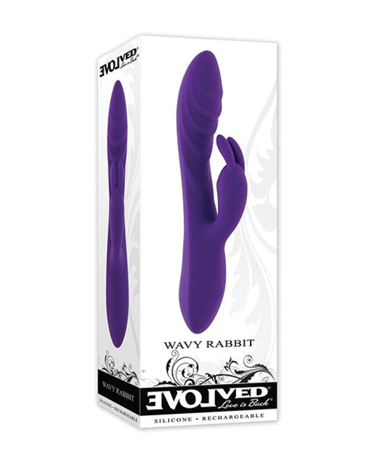 Doll Authority Vibrators Evolved Wavy Rabbit Vibrator - Purple