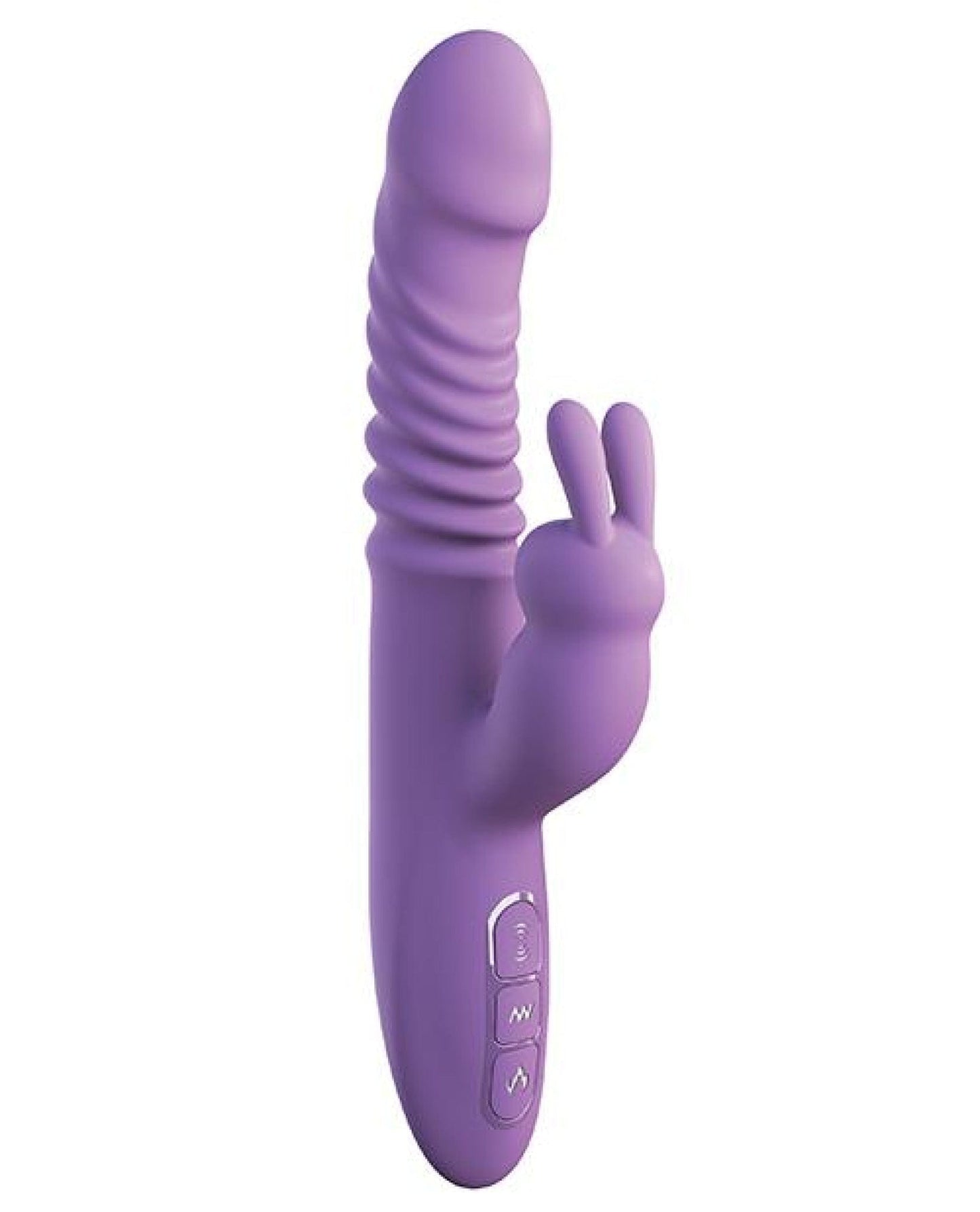 Doll Authority Vibrators Fantasy For Her Ultimate Thrusting Silicone Rabbit - Purple