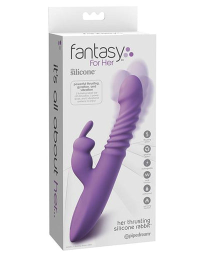 Doll Authority Vibrators Fantasy For Her Ultimate Thrusting Silicone Rabbit - Purple