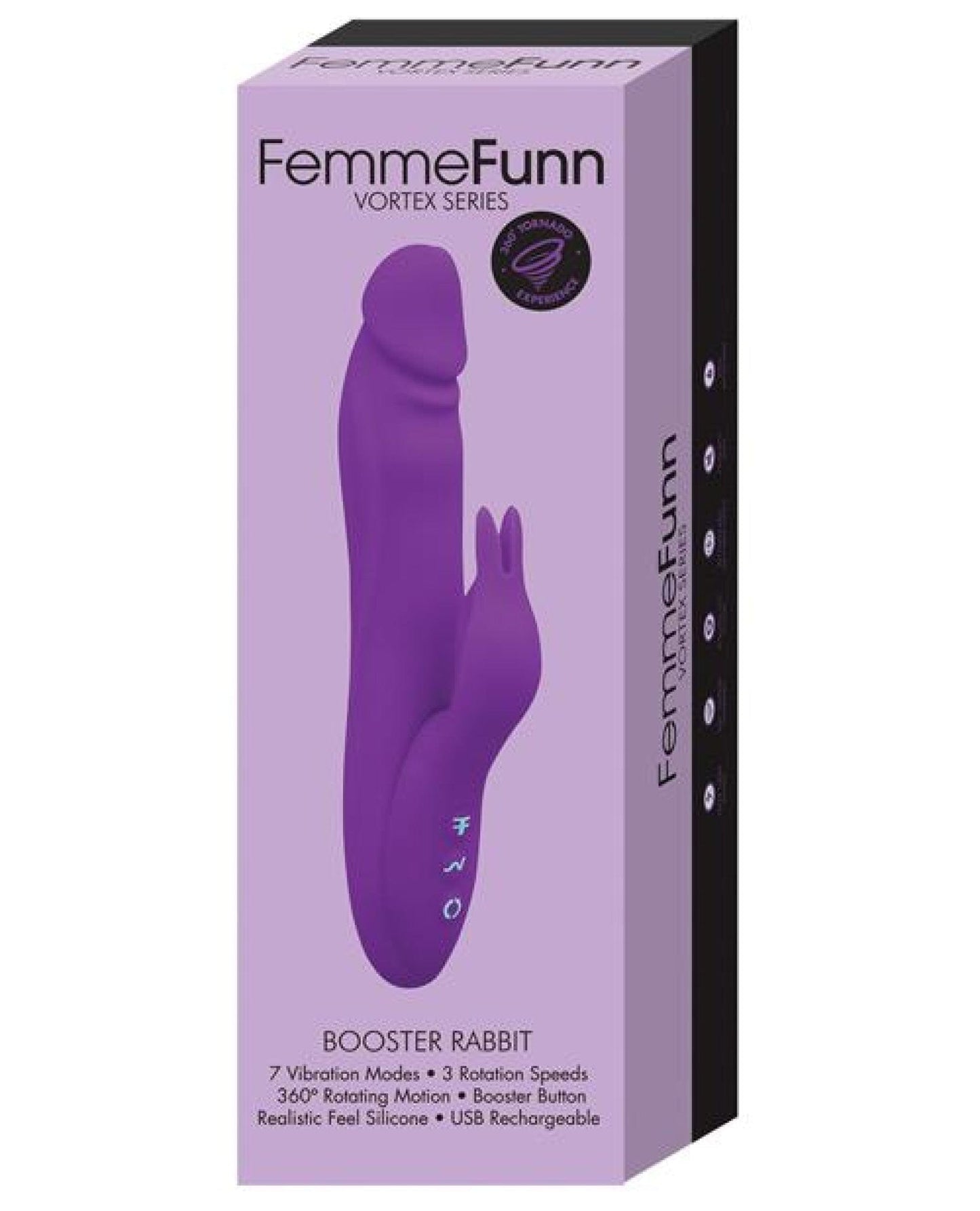 Doll Authority Vibrators Purple Femme Funn Booster Rabbit