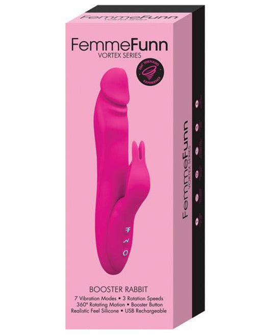 Doll Authority Vibrators Pink Femme Funn Booster Rabbit